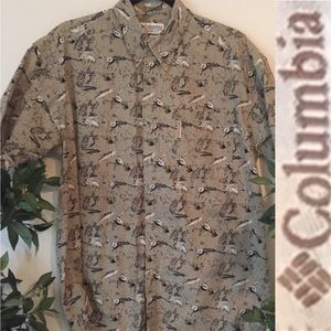 Men’s Columbia Trout Fishing Shirt Size Medium